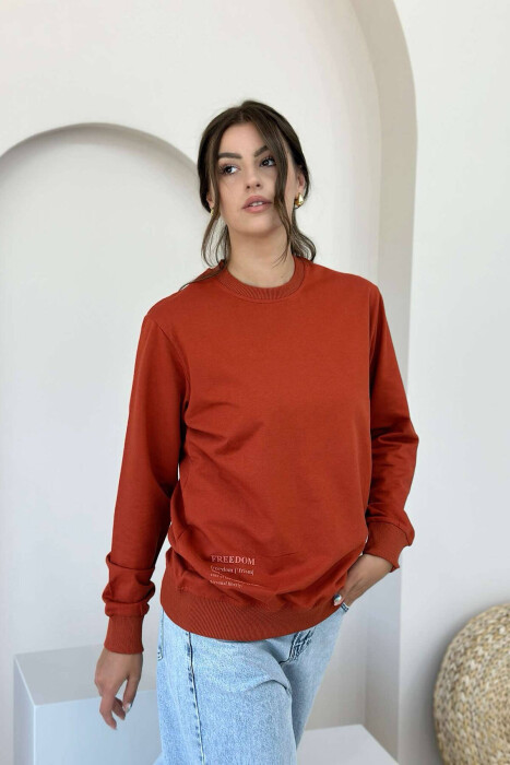 BLUZË E THJESHTË PAMBUKU PËR FEMRA NË NGJYRË TULLE - KLAUDIO FASHION