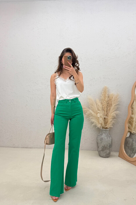 XHINSE TE THJESHTA ME SKAJE TE PRERA PER FEMRA NE NGJYRE JESHILE - KLAUDIO FASHION