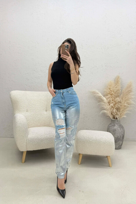 XHINSE ME MATERIAL TE NDRITSHEM PER FEMRA NE NGJYRE ARGJEND - KLAUDIO FASHION