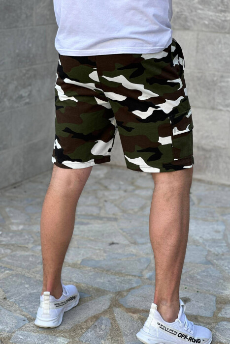 DIFFERENT COLORS SHORTS MAN GREEN/JESHILE - 5