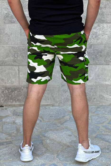 DIFFERENT COLORS SHORTS MAN LIGHT GREEN/JEZB - 4