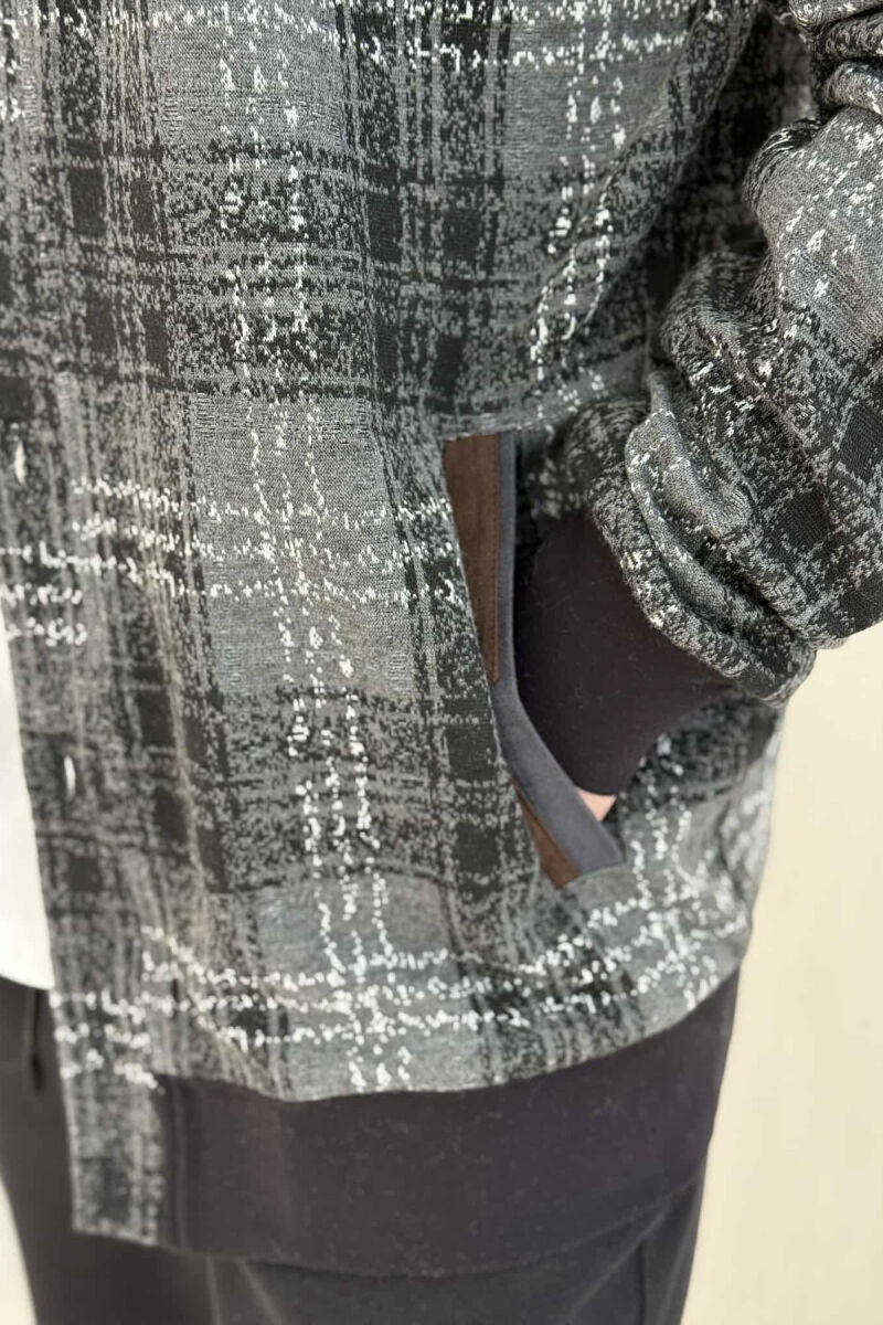 DIFFERENT DESIGN MEN CARDIGAN GREY/GRI - 4