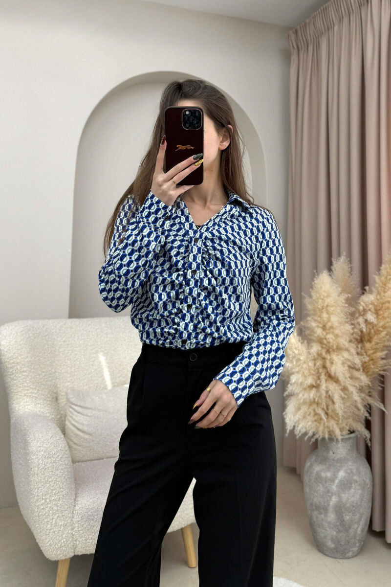 DIFFERENT DESIGN SIMPLE WOMEN SHIRT BLUE/BLU - 4