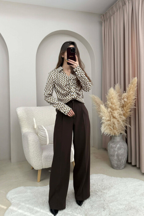 DIFFERENT DESIGN SIMPLE WOMEN SHIRT OLIVE/ULLI - 3