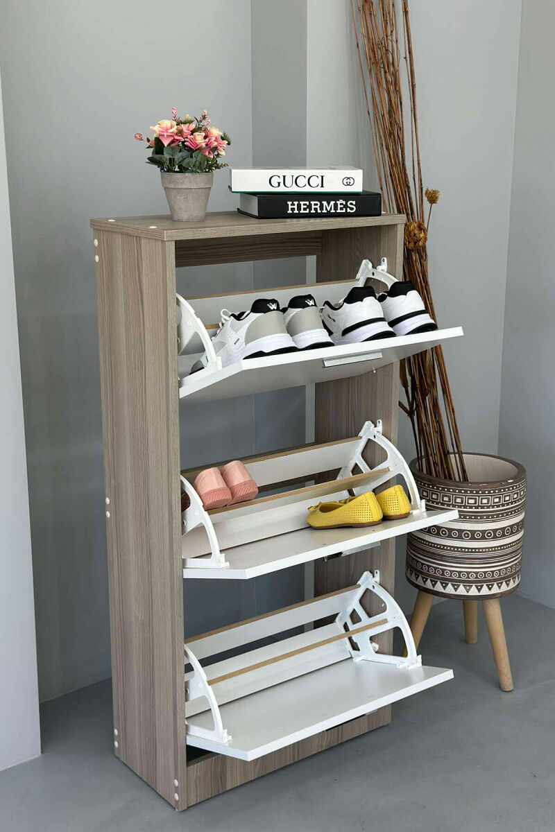 DOLLAP KËPUCËSH ME TRE KANATA NË NGJYRËN BEZHË - 2