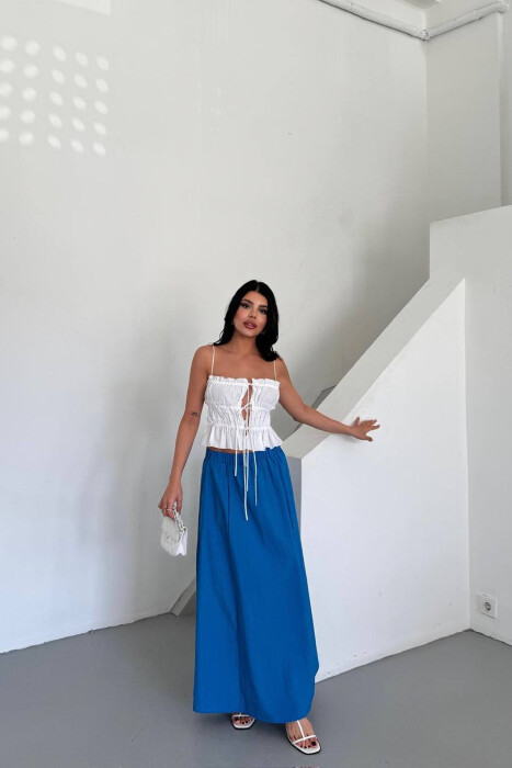 FUND ME BEL ELASTIK PER FEMRA NE NGJYRE BLU - KLAUDIO FASHION