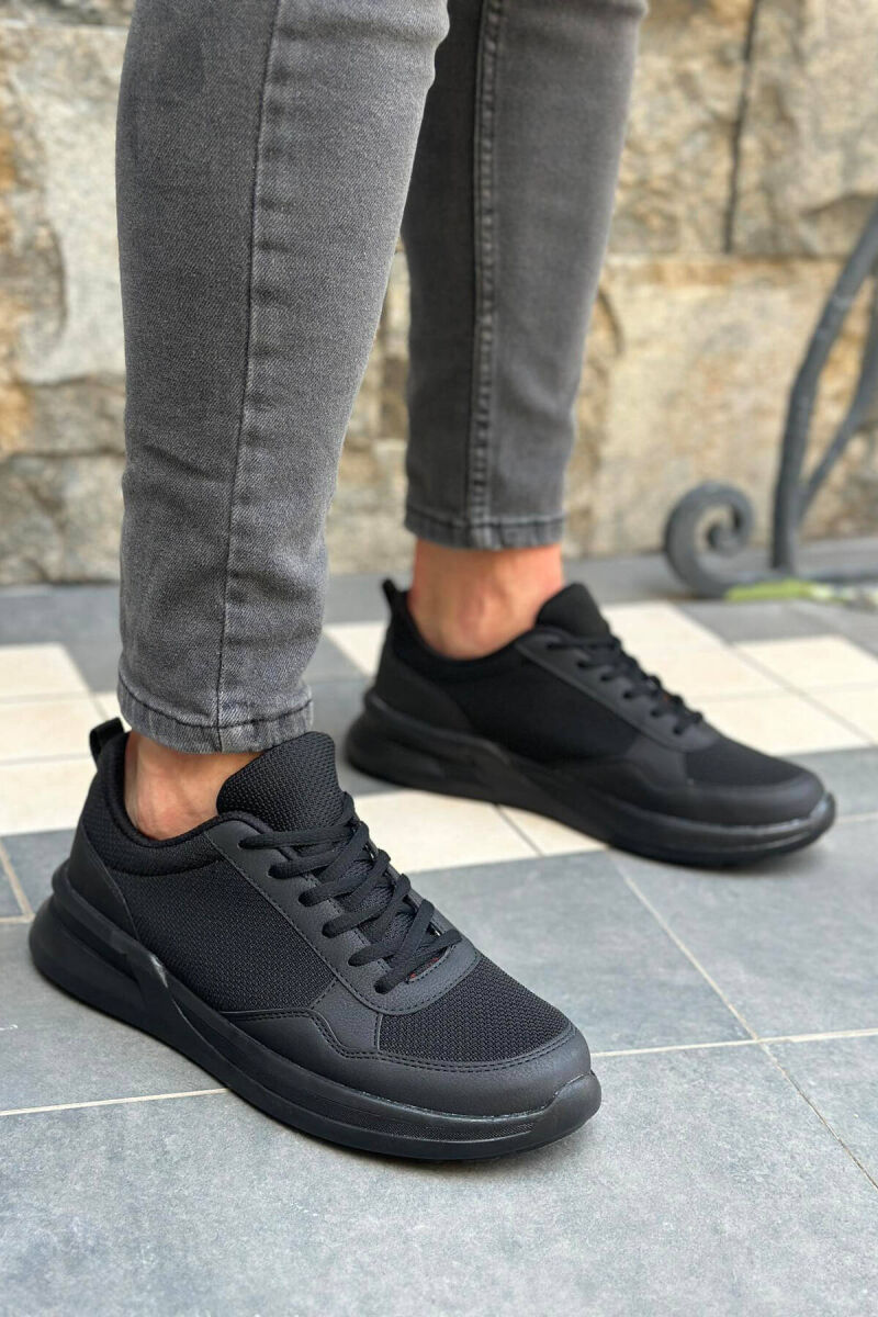 EVERYDAY SIMPLE RUNNING MEN SNEAKERS BLACK/ E ZEZE - 1
