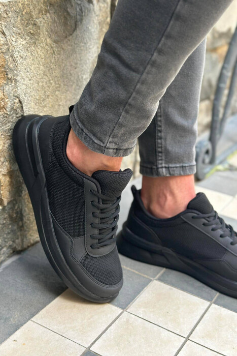 EVERYDAY SIMPLE RUNNING MEN SNEAKERS BLACK/ E ZEZE - 2