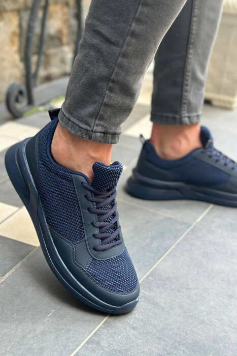 EVERYDAY SIMPLE RUNNING MEN SNEAKERS BLUE/BLU - KLAUDIO FASHION
