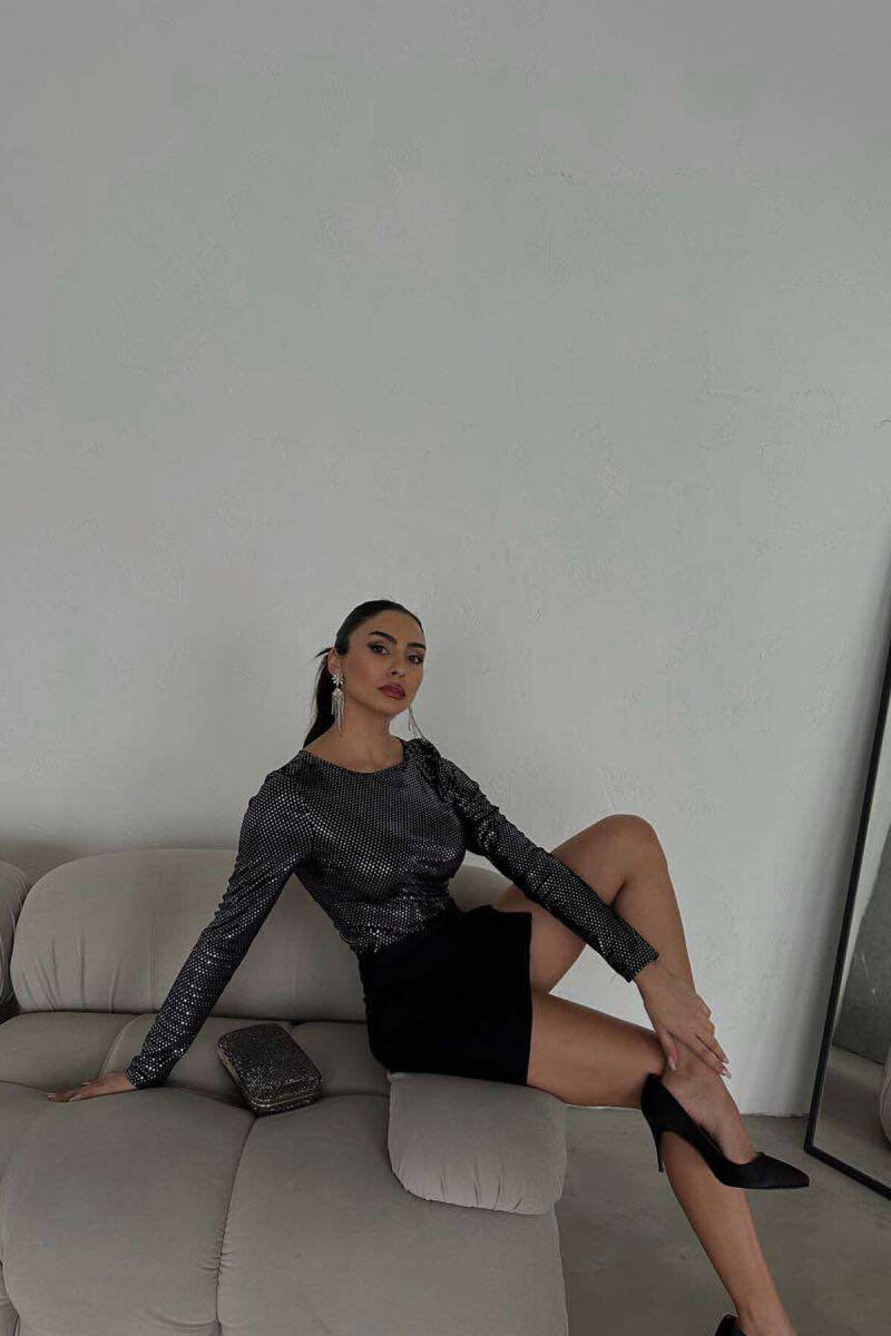 FESTIVE DESIGN WOMEN BODYSUIT BLACK/ E ZEZE - 4