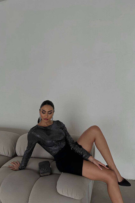 FESTIVE DESIGN WOMEN BODYSUIT BLACK/ E ZEZE - 5