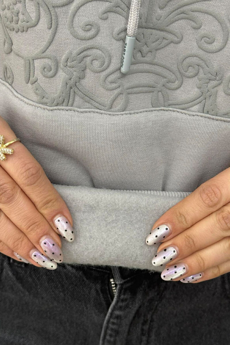 FLUFFY FLOWER DESIGN ONE COLOR WOMEN HOODIE GREY/GRI - 5