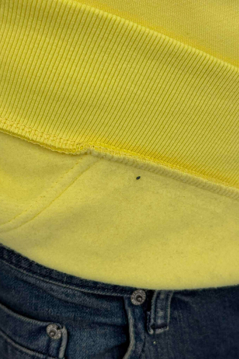 FLUFFY FRONT LOGO MEN HOODIE YELLOW/E VERDHE - 5