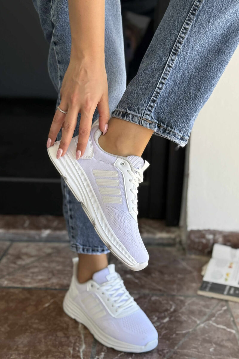 FOUR STRIPES PLATFORM SIMPLE WOMEN SNEAKERS WHITE-E BARDHE - 3