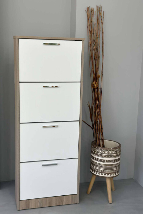 FOUR TIER SHOE SHELF BEIGE/BEZHE - 1