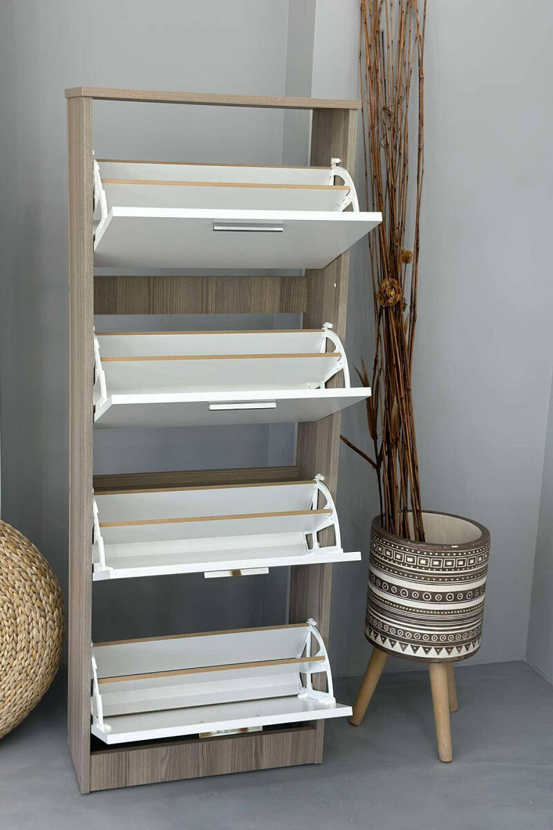 FOUR TIER SHOE SHELF BEIGE/BEZHE - 2