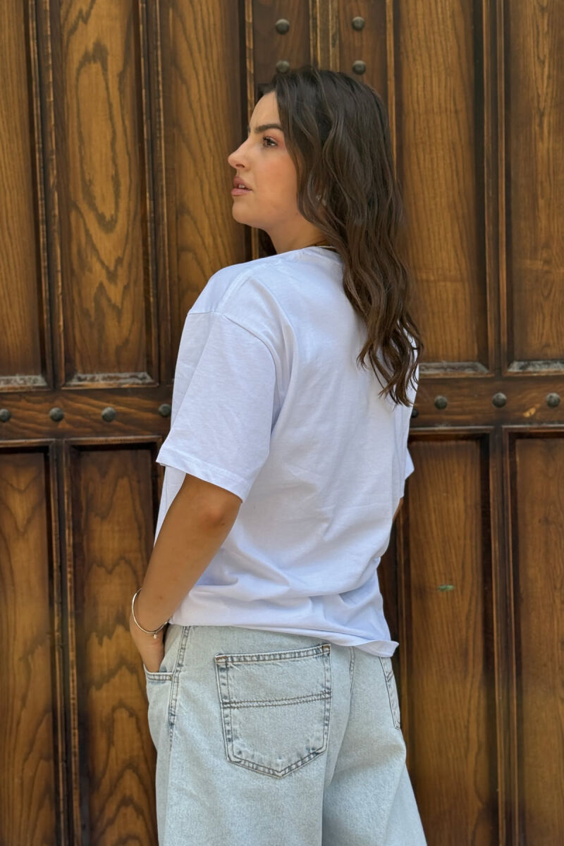 FRONT IMAGE SIMPLE WOMEN T-SHIRT WHITE-E BARDHE - 2