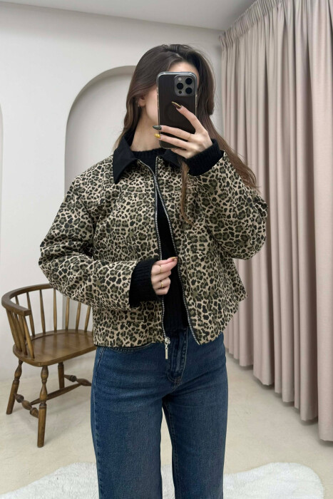 XHAKETE ME XHEPA NE PJESEN PARA PER FEMRA ME DIZANJ LEOPARD - KLAUDIO FASHION