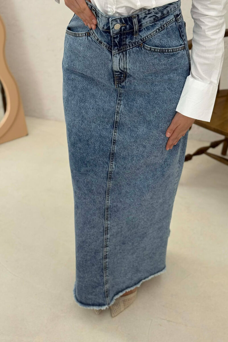 FUND I GJATË XHINS PËR FEMRA NË NGJYRËN BLU - 2