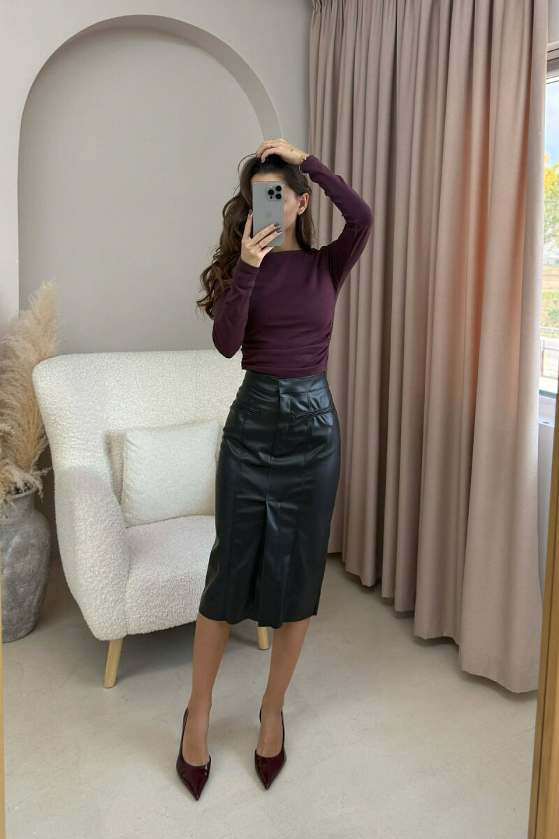 FUND LËKURE NJË NGJYRËSH PËR FEMRA NË NGJYRË TË ZEZË - 2