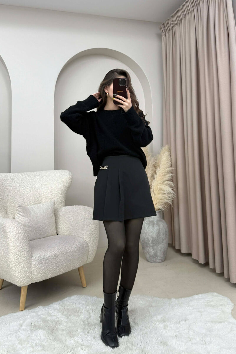 FUND PANTALLONE I THJESHTE ME DETAJE ZINXHIRASH PER FEMRA NE NGJYRE TE ZEZE - 4