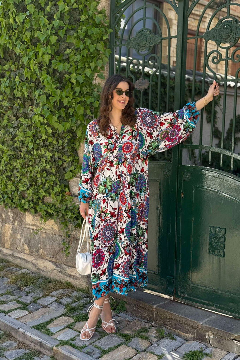 FUSTAN I GJATË ME DIZAJNE TË NDRYSHME PËR FEMRA NË NGJYRËN JESHILE - 2