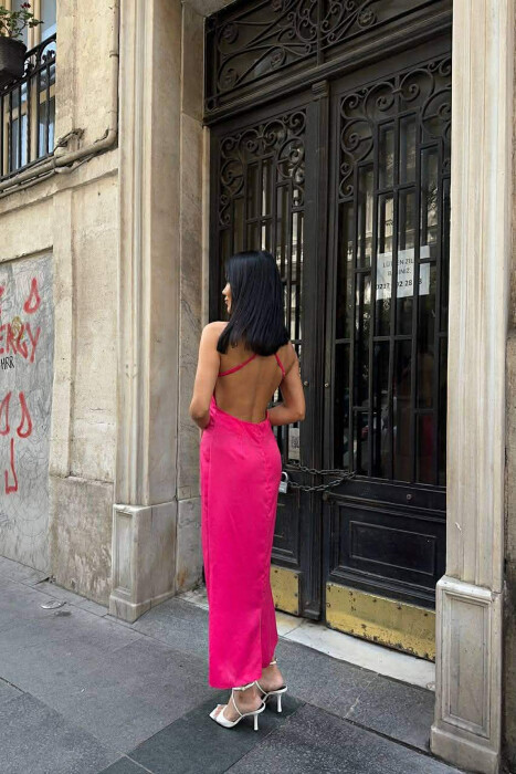 FUSTAN I GJATE ME PJESEN PAS TE HAPUR PER FEMRA NE NGJYRE CIKLAMI - 3