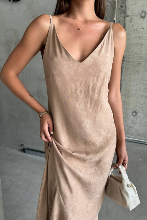 FUSTAN I GJATE NJE NGJYRESH PER FEMRA NE NGJYRE BEZHE - 3