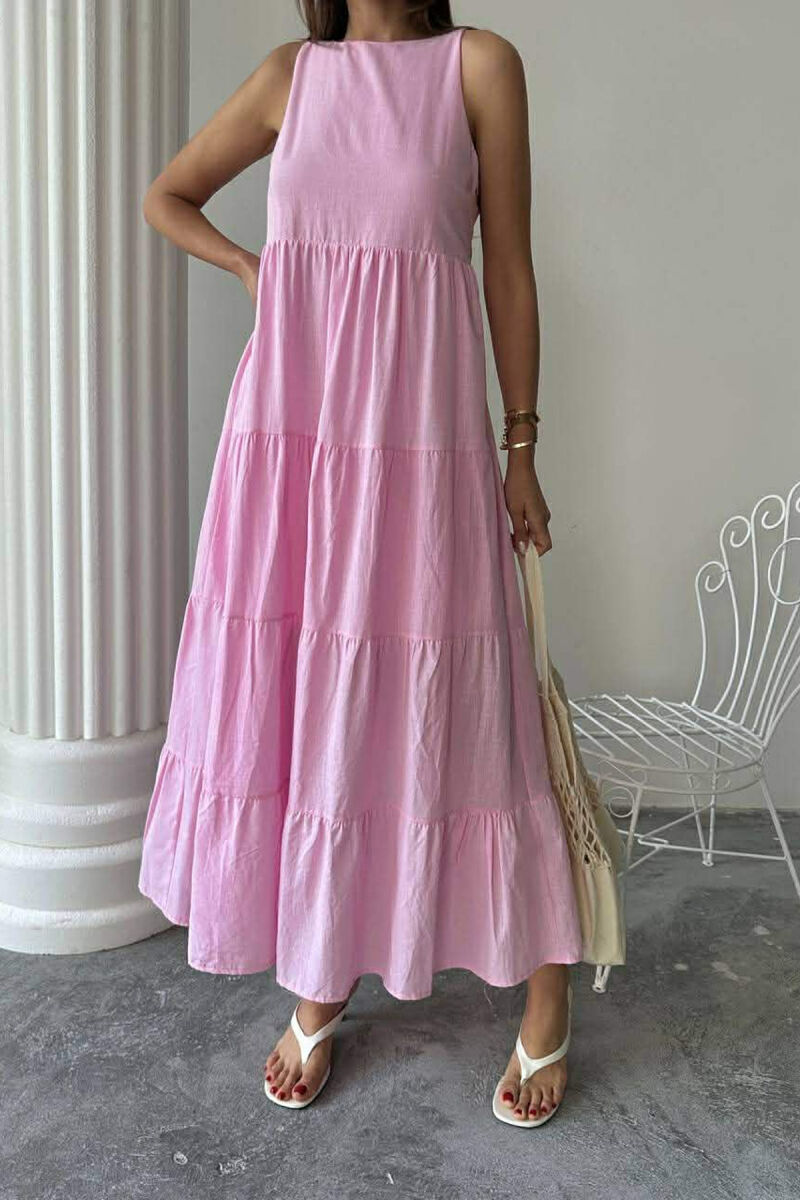 FUSTAN I GJATE PA MENGE NJE NGJYRESH PER FEMRA NE NGJYRE ROZE - 2