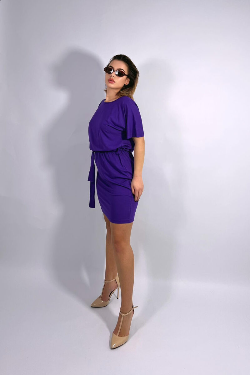 FUSTAN I THJESHTË ME DETAJIN E LIDHSES PËR FEMRA NË NGJYRËN LEJLA - 6