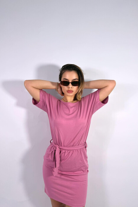 FUSTAN I THJESHTË ME DETAJIN E LIDHSES PËR FEMRA NË NGJYRËN UTHULL - 2