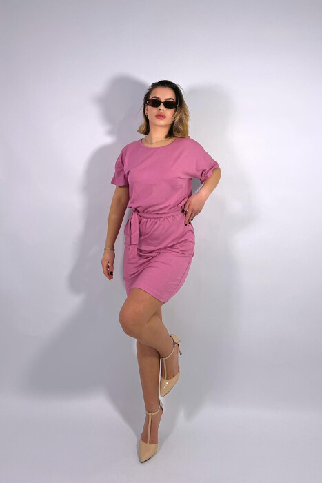 FUSTAN I THJESHTË ME DETAJIN E LIDHSES PËR FEMRA NË NGJYRËN UTHULL - 3