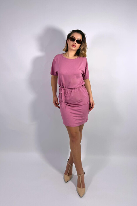 FUSTAN I THJESHTË ME DETAJIN E LIDHSES PËR FEMRA NË NGJYRËN UTHULL - 6