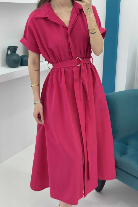 FUSTAN I THJESHTË PËR FEMRA NË NGJYRË CIKLAMI - 2