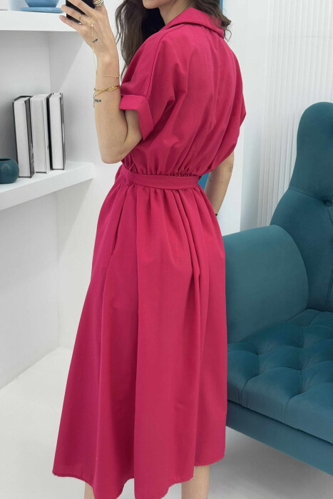 FUSTAN I THJESHTË PËR FEMRA NË NGJYRË CIKLAMI - 3