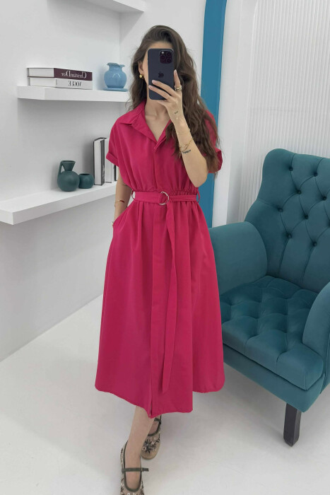 FUSTAN I THJESHTË PËR FEMRA NË NGJYRË CIKLAMI - 4