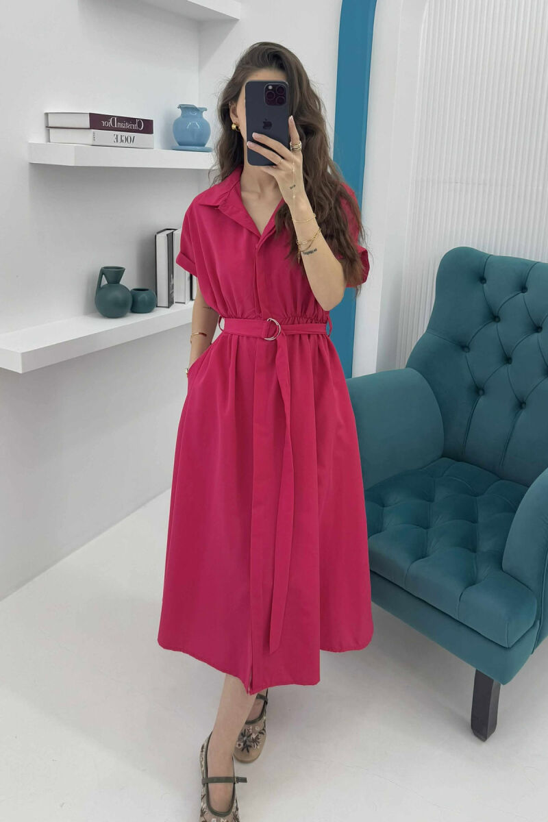 FUSTAN I THJESHTË PËR FEMRA NË NGJYRË CIKLAMI - 4