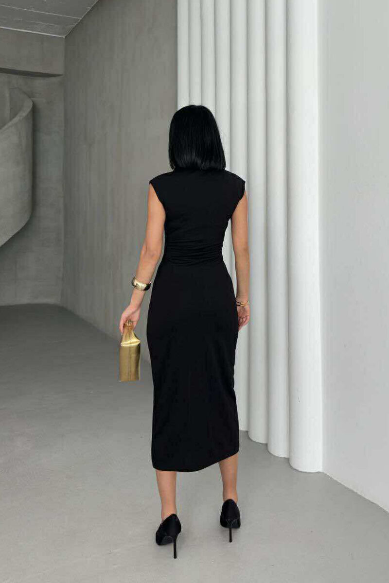 FUSTAN ME JAKË POLO ME KOPSA PËR FEMRA NË NGJYRËN E ZEZË - 2