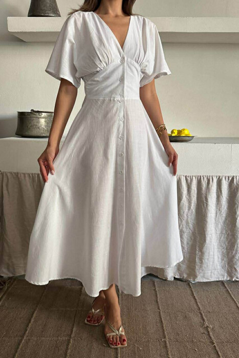 FUSTAN NJE NGJYRESH ME JAKE V DHE ME KOPSA PER FEMRA NE NGJYRE TE BARDHE - 2