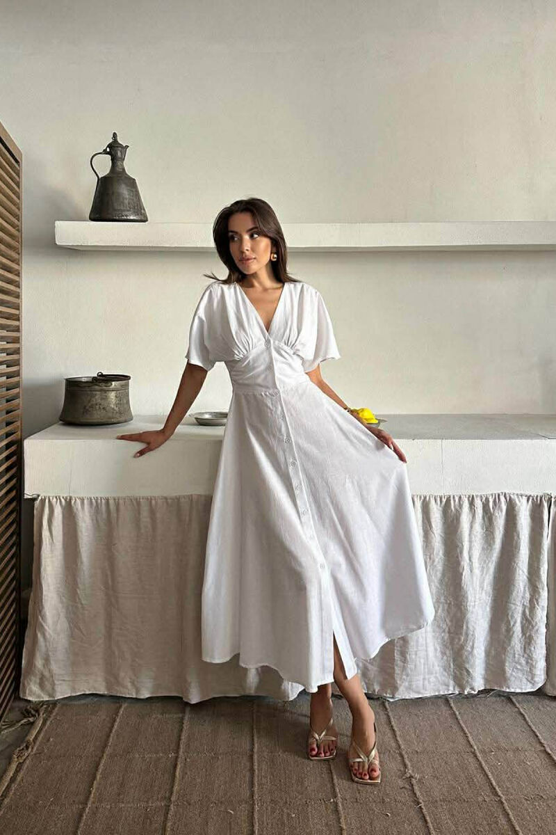 FUSTAN NJE NGJYRESH ME JAKE V DHE ME KOPSA PER FEMRA NE NGJYRE TE BARDHE - 4