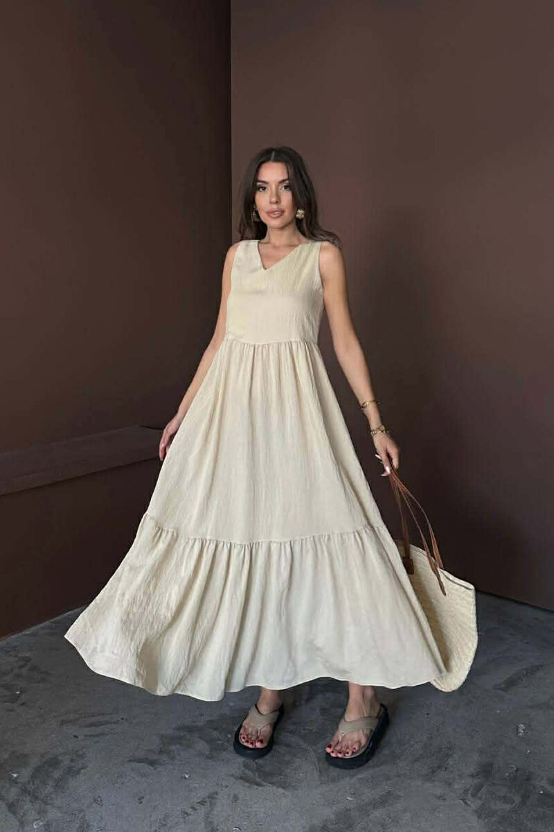 FUSTAN NJE NGJYRESH PA MENGE ME JAKE V PER FEMRA NE NGJYRE BEZHE TE ZBARDHUR - 2