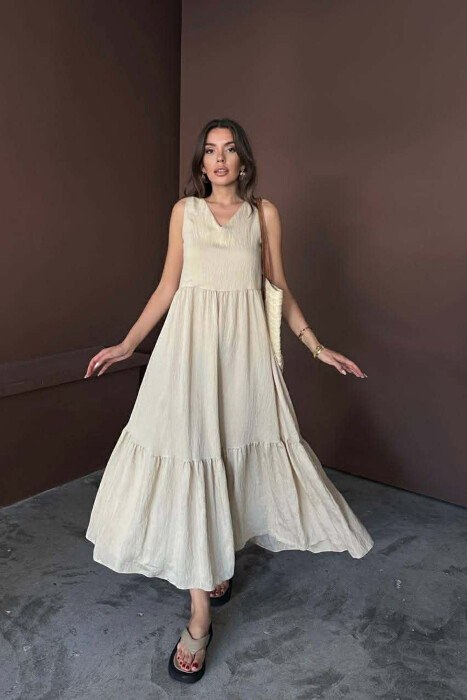 FUSTAN NJE NGJYRESH PA MENGE ME JAKE V PER FEMRA NE NGJYRE BEZHE TE ZBARDHUR - 3