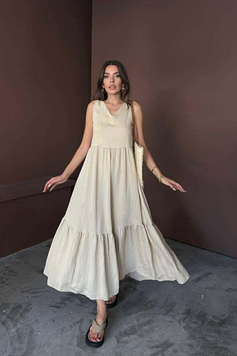 FUSTAN NJE NGJYRESH PA MENGE ME JAKE V PER FEMRA NE NGJYRE BEZHE TE ZBARDHUR - 3