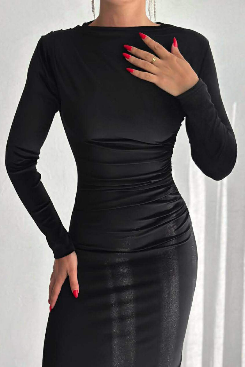 FUSTAN NJE NGJYRESH VELVET PER FEMRA NE NGJYRE TE ZEZE - 3