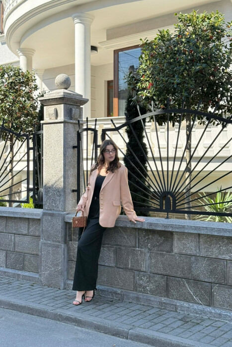 GOLD BUTTONS CLASSIC WOMAN JACKET BEIGE/BEZHE - 