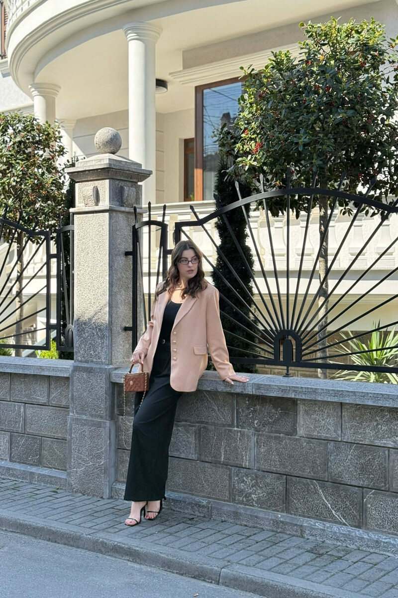 GOLD BUTTONS CLASSIC WOMAN JACKET BEIGE/BEZHE - 1