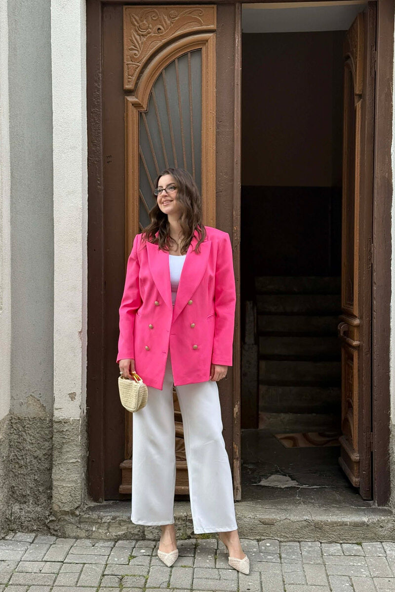 GOLD BUTTONS CLASSIC WOMAN JACKET PINK/ROZE - 1