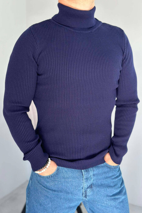 GOLF PËR MESHKUJ NË NGJYRË BLU LEJLA 