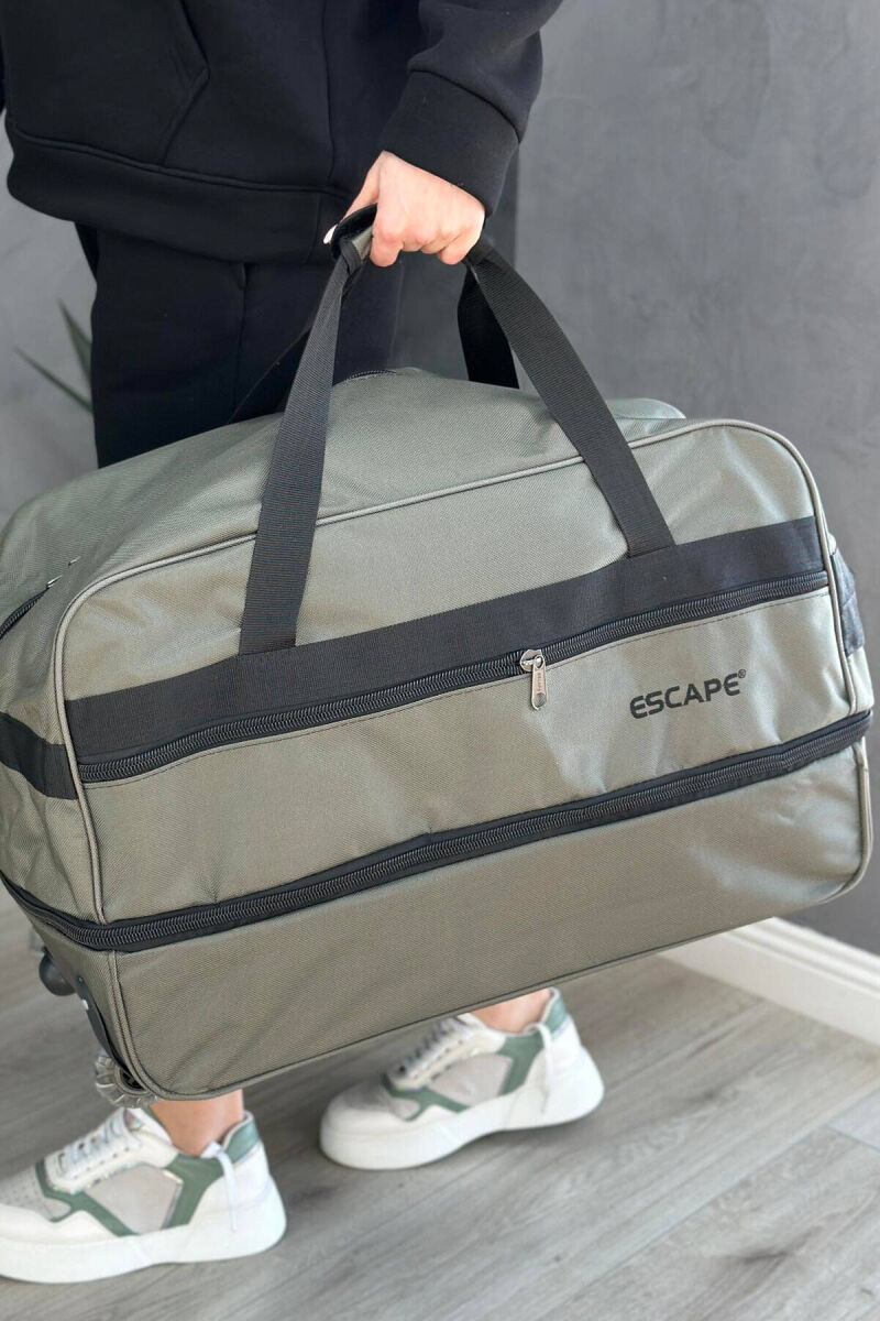 HANDLE AND WHEEL TRAVELING BAG GREEN/JESHILE - 5