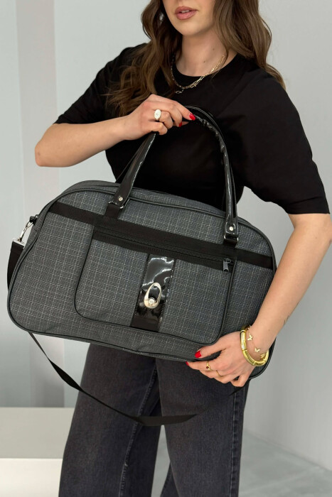 HANDLE ONE COLOR TRAVEL BAG GREY/GRI - 4